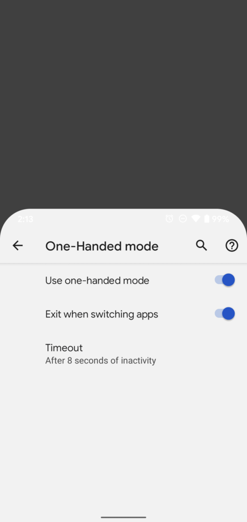 One-handed-mode