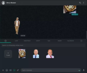 WhatsApp Web sticker creation